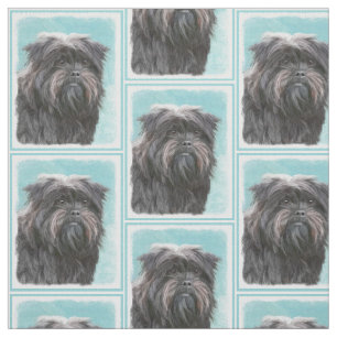 Affenpinscher Painting - Cute Original Dog Art Stof