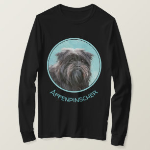 Affenpinscher Painting - Cute Original Dog Art T-shirt