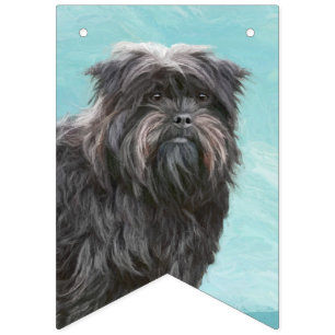 Affenpinscher Painting - Cute Original Dog Art Vlaggetjes
