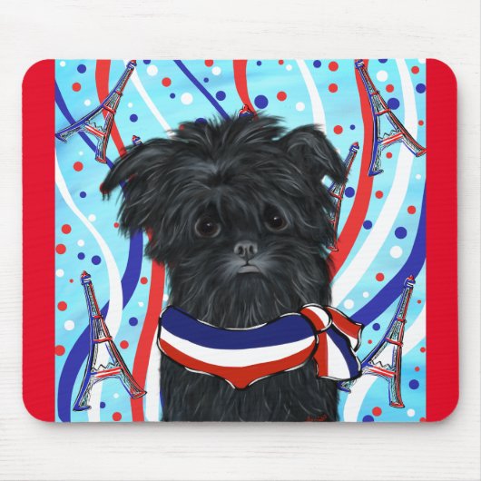 Affenpinscher Parijs Muismat (Voorkant)