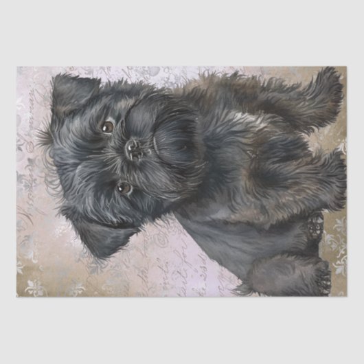 Affenpinscher Puppy Dog Tissuepapier (Voorkant)