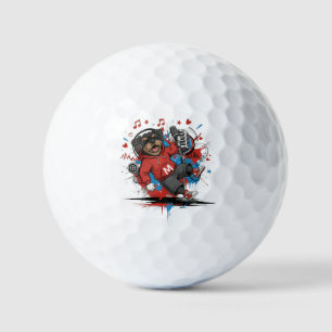 Affenpinscher Rockster Zanger Muzikale Podcast Kun Golfballen