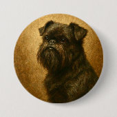 Affenpinscher Ronde Button 7,6 Cm (Voorkant)