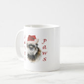 Affenpinscher Santa Paws Koffiemok (Voorkant links)