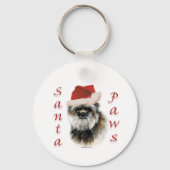 Affenpinscher Santa Paws Sleutelhanger (Achterkant)
