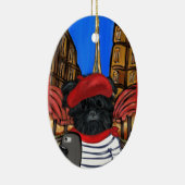 AFFENPINSCHER SELFIE KERAMISCH ORNAMENT (Rechts)