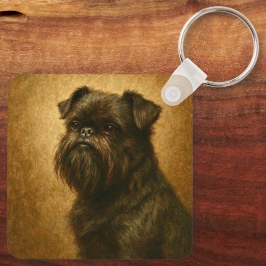 Affenpinscher Sleutelhanger (Achterkant)