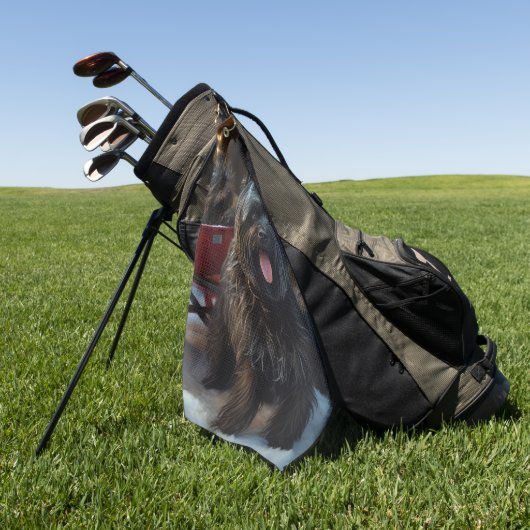 Affenpinscher Sneeuw Slede Rit Kerst Decoratie Golfhanddoek (Groen)