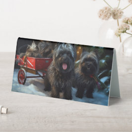 Affenpinscher Snowy Sleigh Ride Kerstdecoratie