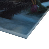 Affenpinscher Snowy Sleigh Ride Kerstdecoratie Snijplank (Hoek)