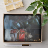 Affenpinscher Snowy Sleigh Ride Kerstdecoratie Tissuepapier (Geschenk)