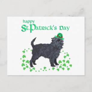 Affenpinscher St. Patrick's Dag Briefkaart