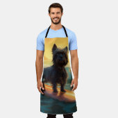 Affenpinscher Strand Branding Schilderij Schort (Gedragen)