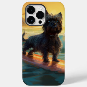 Affenpinscher Strand Surfen Schilderij Case-Mate iPhone 14 Pro Max Hoesje