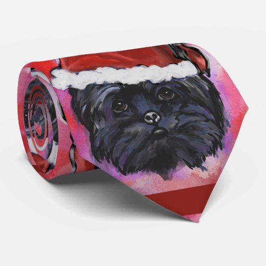AFFENPINSCHER STROPDAS (Opgerold)