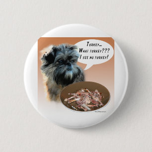 Affenpinscher Turkije Ronde Button 5,7 Cm