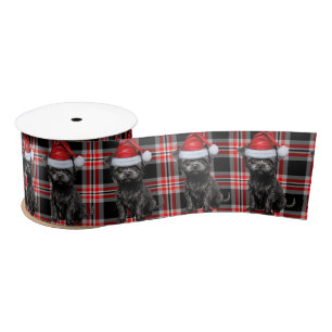 Affenpinscher Vakantie Plaid Grappige Hond Kerstmi Lint