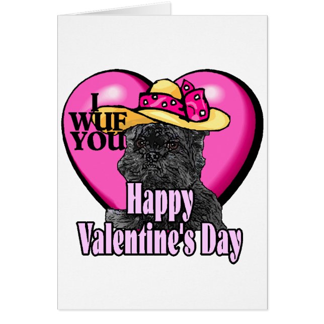 Affenpinscher Valentijnsdag (Voorkant)