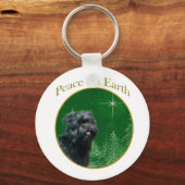 Affenpinscher vrede sleutelhanger (Voorkant)
