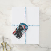 Affenpinscher Winter Wonderland Kerstvreugde Cadeaulabel (Met Touw)