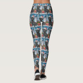 Affenpinscher Winter Wonderland Kerstvreugde Leggings (Achterkant)