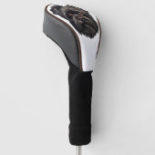 Affenpinscher Zwarte Hond Golfheadcover (Schuin)