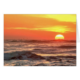 Affichage de coucher du soleil d'océan