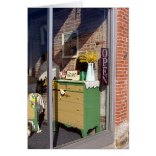 Affichage de fenêtre de magasin antique