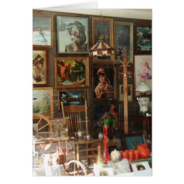 Affichage de la fenêtre du magasin d'antiquités (Devant)