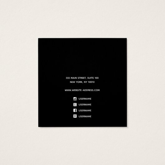 Affichage de l'oreille blanche du Carré de logo (Dos)