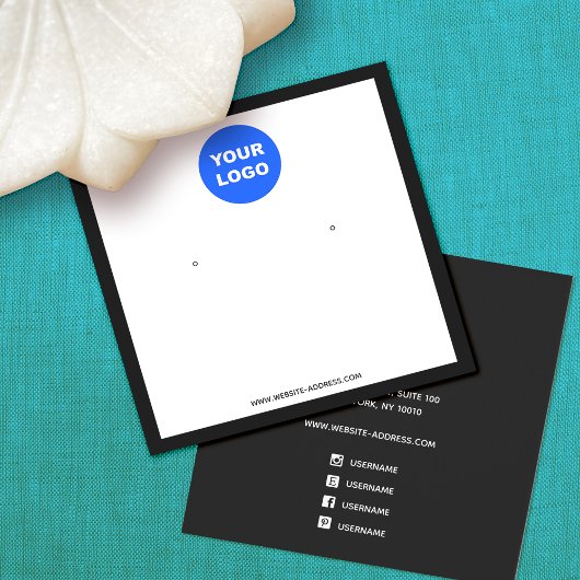 Affichage de l'oreille blanche du Carré de logo