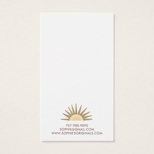 Affichage de l'oreille des rayons Sun Boho (Dos)