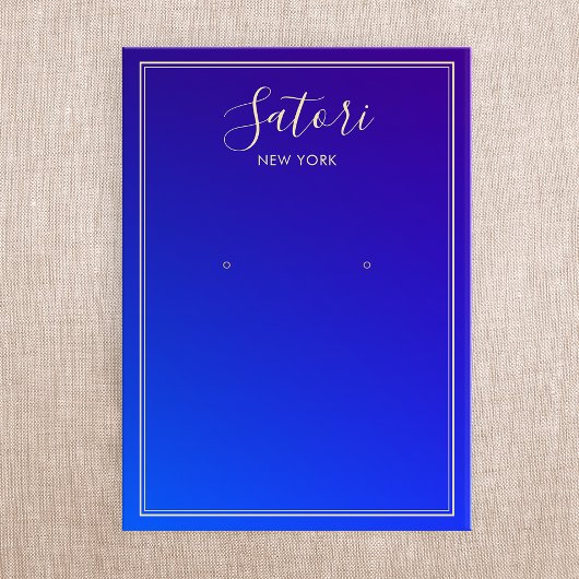 Affichage de l'oreille du script Royal Blue Ombre