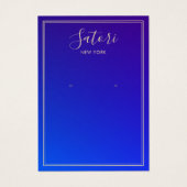 Affichage de l'oreille du script Royal Blue Ombre (Devant)