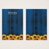 Affichage de l'oreille Tournesol Rustique Marine B (Devant & derrière)