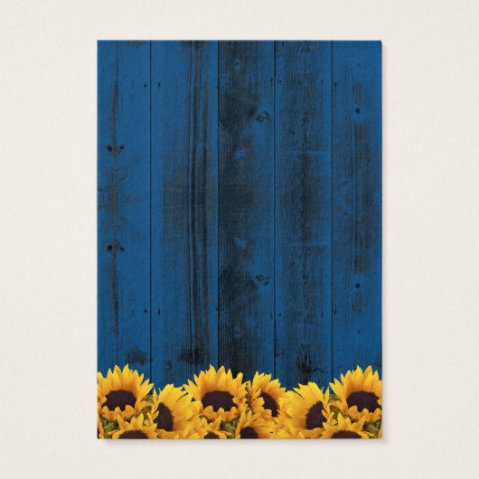 Affichage de l'oreille Tournesol Rustique Marine B (Dos)