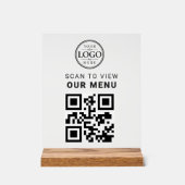 Affichage de menu sur table avec code QR (Recto)