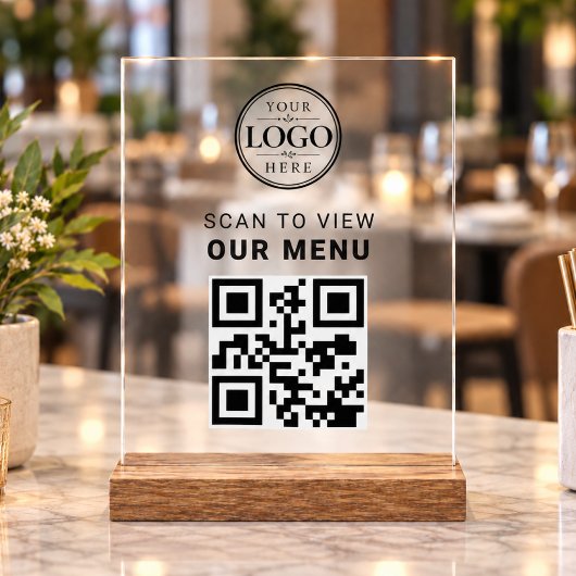 Affichage de menu sur table avec code QR