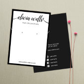 Affichage du collier d'oreille blanc du script de 