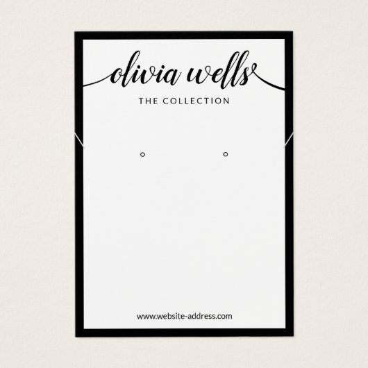 Affichage du collier d'oreille blanc du script de  (Devant)