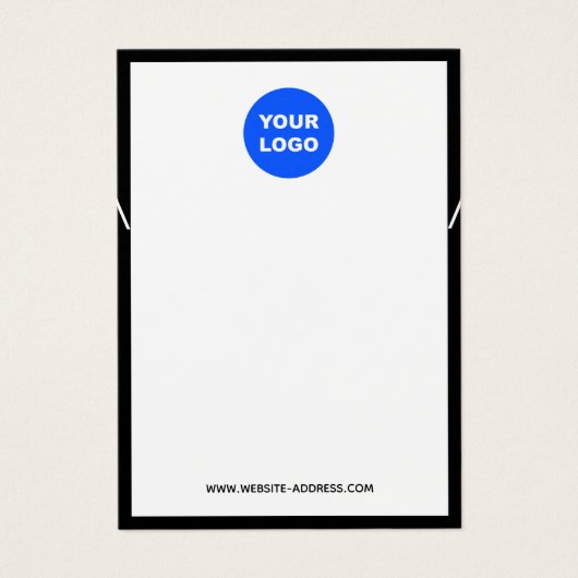 Affichage du collier noir blanc de logo (Devant)