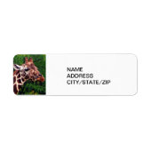 AFFICHAGE DU ÉTIQUETTE DE ADRESSE GIRAFFE (Devant)