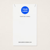Affichage du Pendentif de collier blanc de logo (Devant)
