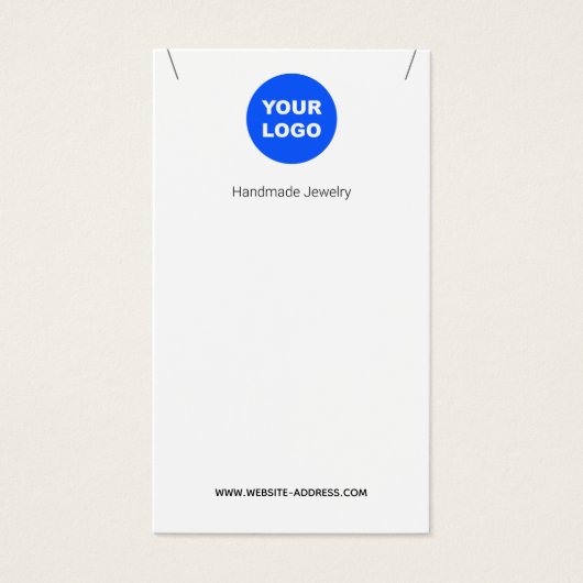 Affichage du Pendentif de collier de logo blanc pe (Devant)