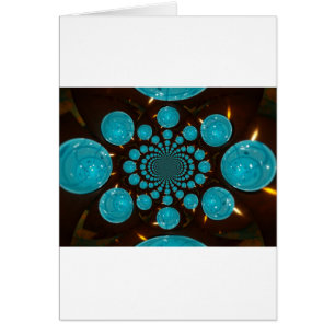 Affichage éclatant des lumières cyanes Kaleidoscop