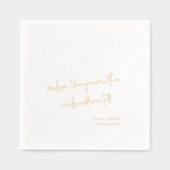 Affichage Mariage de style manuscrit de note d'amo (Recto)