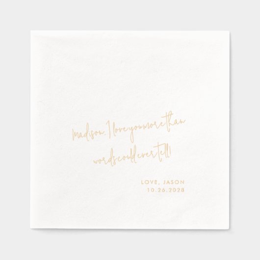 Affichage Mariage de style manuscrit de note d'amo (Recto)