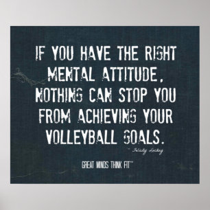 Affiche 003 de volleyball - inspiration de denim
