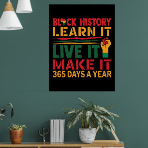 Affiche 100 jours d'apprentissage de l'histoire de