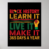 Affiche 100 jours d'apprentissage de l'histoire de (Devant)